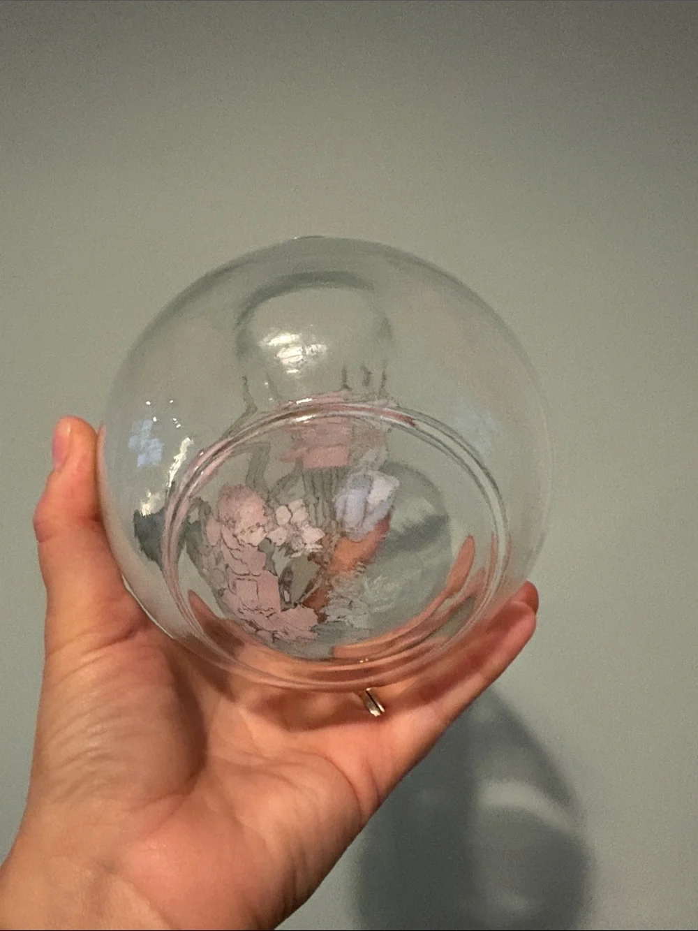 vintage Libbey clear glass floral vase 🌸
